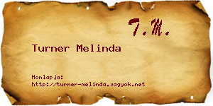 Turner Melinda névjegykártya